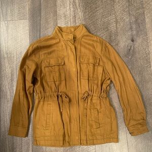 Military utility drawstring jacket